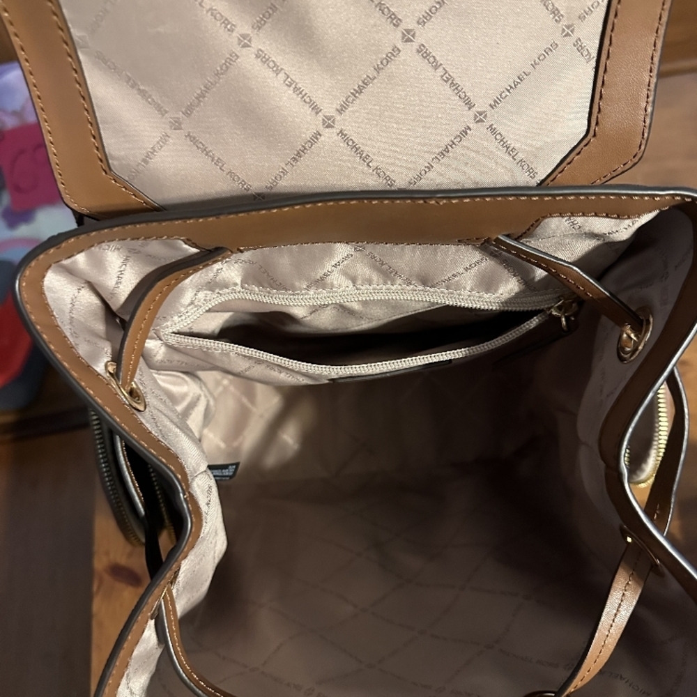 Michael Kors Brown and Tan Backpack - Picture 7 of 7